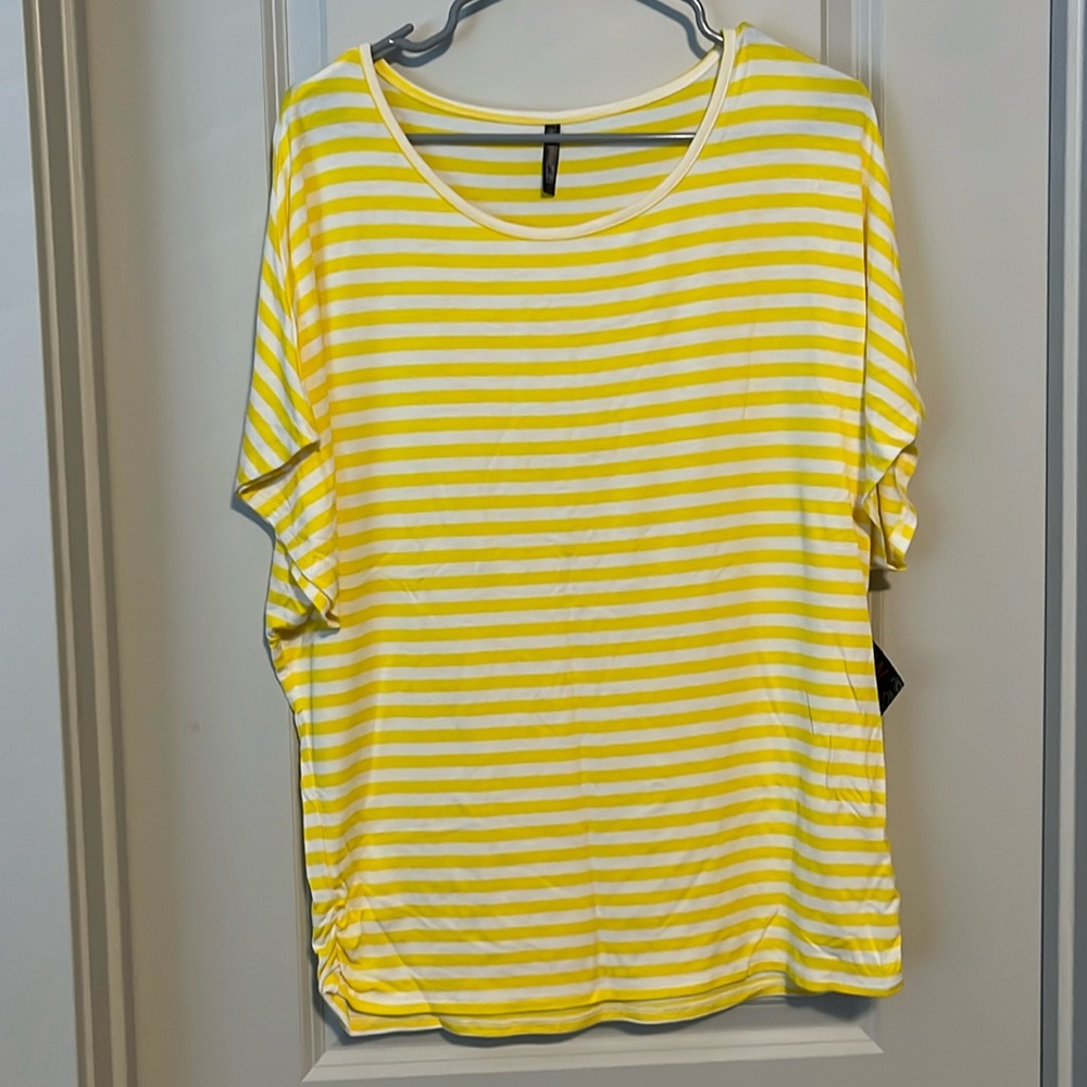 Yellow striped tee